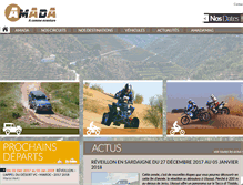 Tablet Screenshot of amada-aventure.com